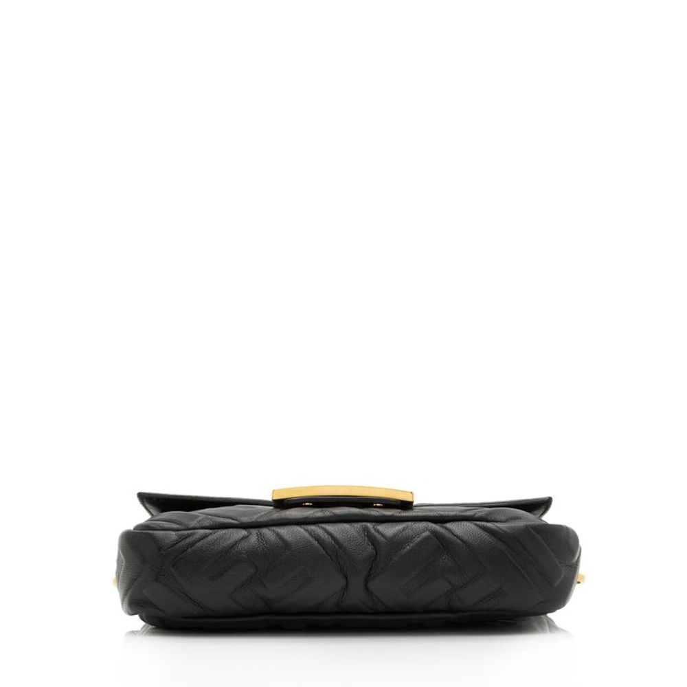 Fendi FF Embossed 1974 Mini Baguette Shoulder Bag - Picture 4 of 15